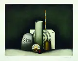 Friedrich Meckseper, Worpsweder Stilleben, Colour etching