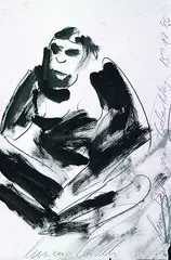 Affe by Luciano Castelli, 1996, Acrylic, sold Mar 2002