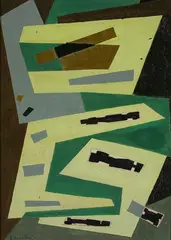 Composition abstraite by Jean-Jacques Deyrolle, Watercolour, sold Mar 2002