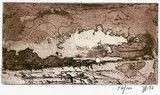 Horst Janssen, 3 Bll.: Wolf Stubbe hat Geburtstag. Eiderland. Conny, Etching