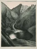 Alexander Kanoldt, 2 Bll. Soiernseen, Lithograph