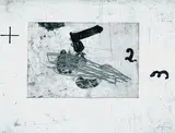 Antoni Tàpies, Un vase de terre crue, Aquatint