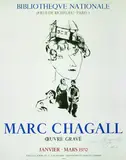 Marc Chagall, Selbstporträt für die Familie, Lithograph printed in colours