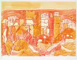 Eduard Bargheer, 3 Bll.: Athen. Griechische Inselwelt. Amazonenkampf, Palermo, Colour etching