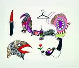 Niki de Saint Phalle, Help, Silkscreen printed in colours