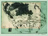 Horst Janssen, 2 Bll. Dosen, Colour etching