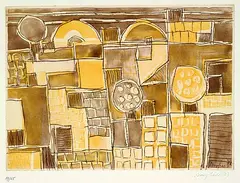 Forio by Eduard Bargheer, Colour etching, sold Mar 2002