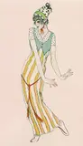 Walter Schnackenberg, 3 Bll.: Primula vera. Maskerade. Der tanzende Gott, Watercolour