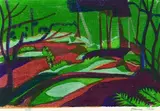 Heinz Schunn, 9 Bll.: Landschaften und Ansichten, Woodcut printed in colours