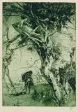 Horst Janssen, Liselotten-Land, Etching