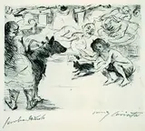 Lovis Corinth, 15 Bll. in: Das Gastmahl des Trichmalchio