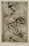 Dorothea Maetzel-Johannsen, Mutter und Kind, Etching