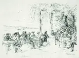 Max Liebermann, Kaffeegarten an der Havel