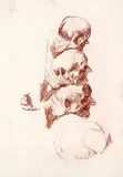 Otto Greiner, Studienblatt, Red chalk