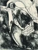Marino Marini, 3 Bll.: La Caduta dell´angelo. Il Cavaliere. Geometria
