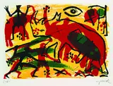 A. R. (d. i. Ralf Winkler) Penck, Energiefeld - Urszene II