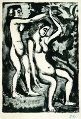 Fleurs du Mal by Georges Rouault, 1933, Lithograph, sold Dec 2001