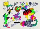 Niki de Saint Phalle, Homage à Picasso, Silkscreen
