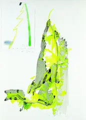 Gerhard Hoehme, Komposition, Lithograph printed in colours