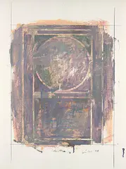 Louis Cane, Komposition, Gouache