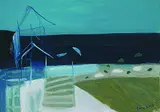 Alexander Camaro, Am Meer, Gouache