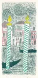 Max Peiffer Watenphul, 2 Bll.: Venedig, Blick auf den Canale Grande. Ca' d'Oro