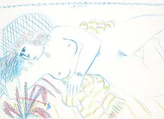 Alexandre Alecos Fassianos, 2 Bll. Weibliche Akte, Drawing