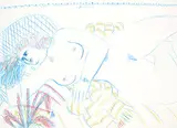 Alexandre Alecos Fassianos, 2 Bll. Weibliche Akte, Drawing