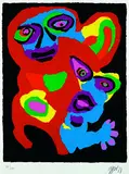Karel Appel, Komposition mit zwei Figuren