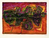 d.i. C. G. van Beverloo Corneille, Asmara, Lithograph printed in colours