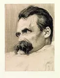 Hans Olde, Friedrich Nietzsche, Etching