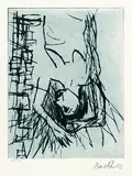 Georg Baselitz, Ohne Titel, 1982, Etching