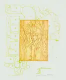 Hermann Nitsch, Die Architektur des Orgien Mysterien Theaters, Lithograph