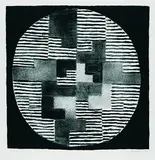 Adolf Fleischmann, 3 Bll.: Im Rund. Ohne Titel (2), Lithograph
