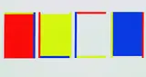 Imi Knoebel, Rot, Gelb, Weiß, Blau