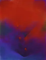 Otto Brix, 3 Bll.: Farbverläufe (2). Abstrakte Komposition, Pastel
