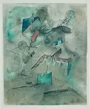 (d. i. Wolfgang Schulze) Wols, Les Camps les Milles, Colour etching