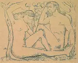 Aristide Maillol, Adam und Eva, Lithograph