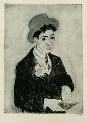Werner Laves, Junger Jude, 1928, Etching