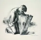 A. Paul Weber, Der Sammler I, 1950, Lithograph