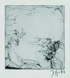 Horst Janssen, Kopf - nach Hokusai