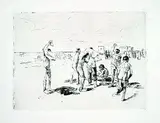 Max Liebermann, Badende Knaben, 1906, Etching