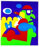 Otmar Alt, Komposition, Silkscreen printed in colours