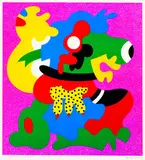 Otmar Alt, Die Kuh, die lacht, Silkscreen printed in colours
