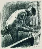 Maurice Asselin, La Toilette, 1925, Lithograph