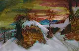 Otto Dix, Felsen im Schnee