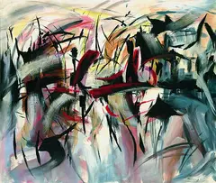 Peter Brüning, Ohne Titel, 1960, Oil on canvas