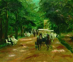 Villa Borghese by Otto Dill, Oil on canvas, sold Dec 2001