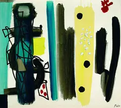 Frühling by Fritz Winter, 1956, Oil on canvas, sold Dec 2001