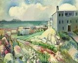 Paul Kleinschmidt, Landschaft bei Marseille, Oil on canvas